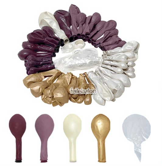 Dusty Purple Gold Balloon Arch Kit (Double Stuffed) - photo 5