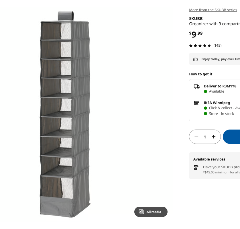 IKEA Storage + Laundry + Ring Light Bundle | $20 | Moving Sale - photo 2