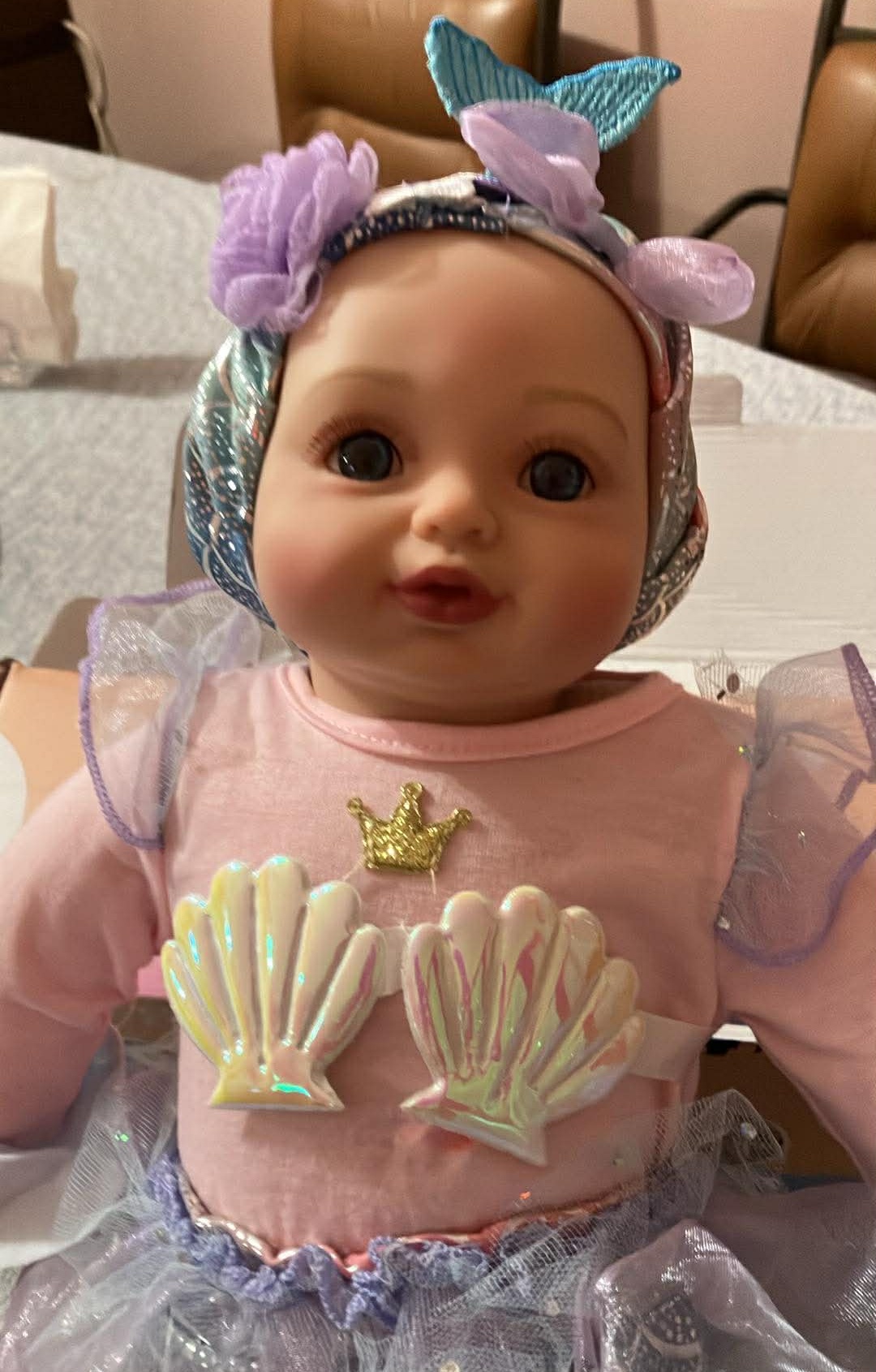 Babeside Mermaid Baby Doll Soft Body - 15 Inches