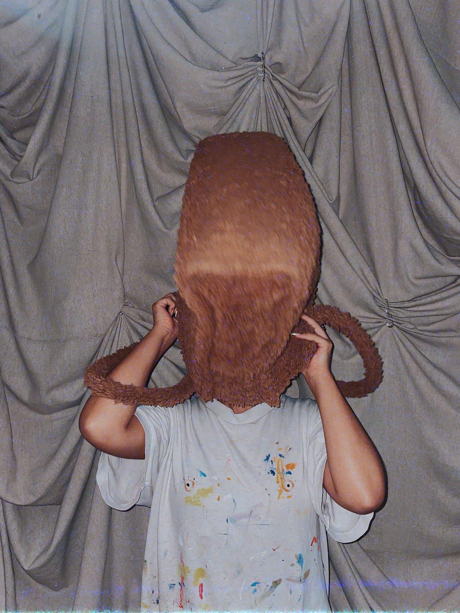 big brown teddy fur bag purse tote - photo 2