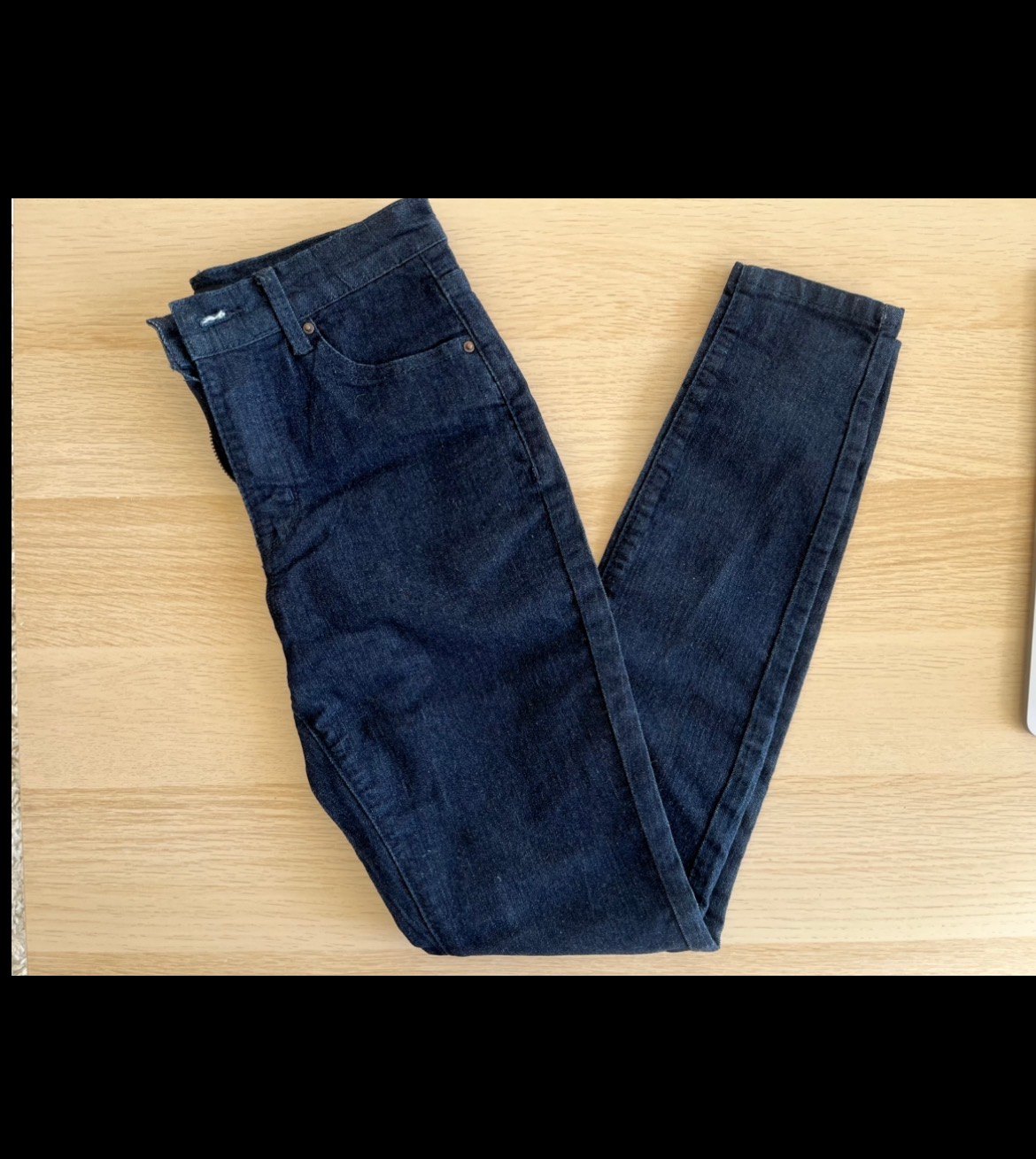 [NEW] Womens Off-Black High-Waisted Skinny Jeans