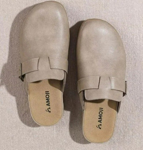 AMOJI Women Mule Clogs Slip On Lady Sandals FZ711