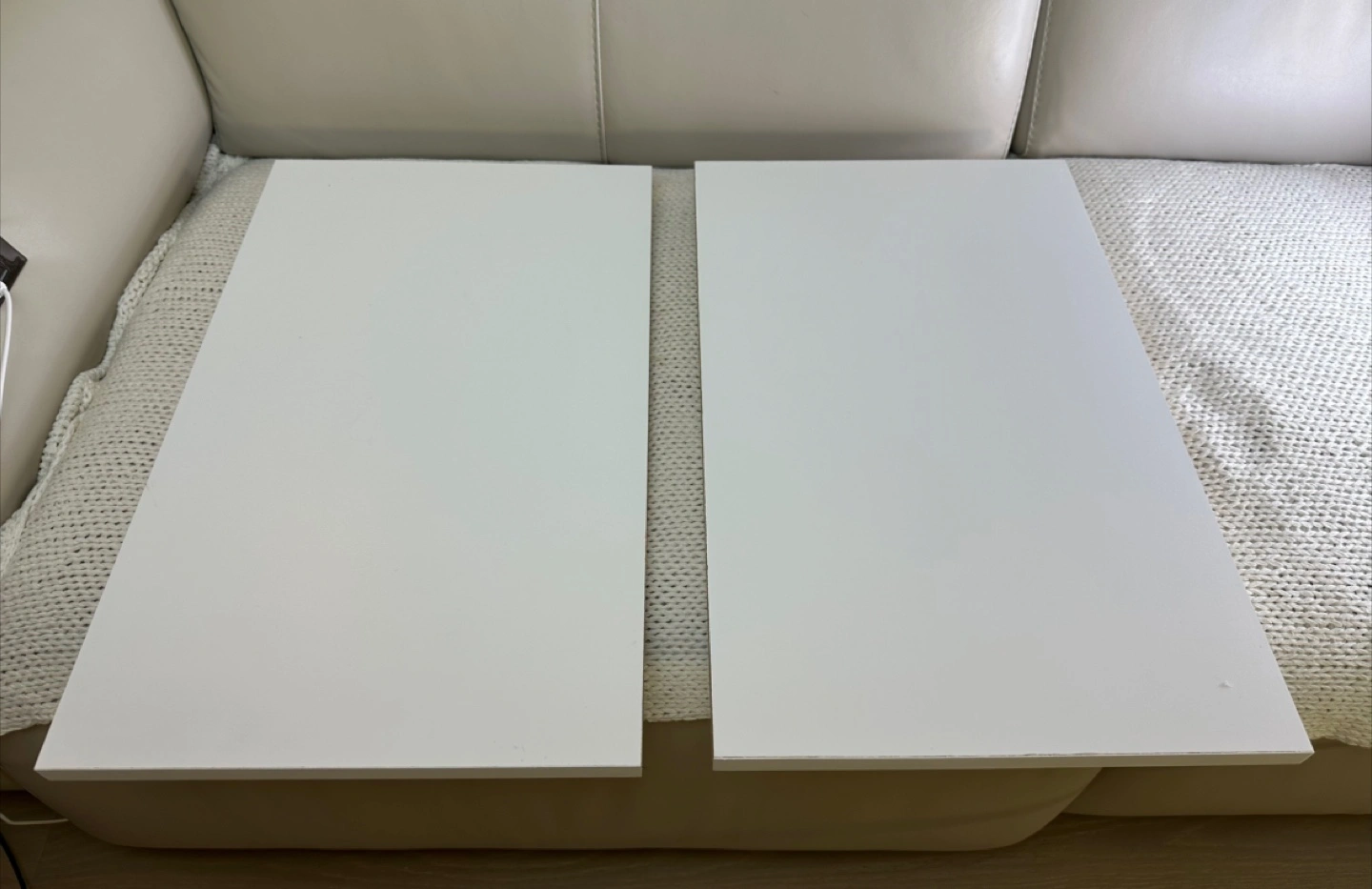 🥕 White Precut Shelves 13-1/2 W x 22-3/16 D inch