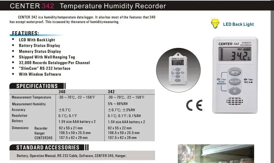 Reed C342 Humidity Recorder - photo 4