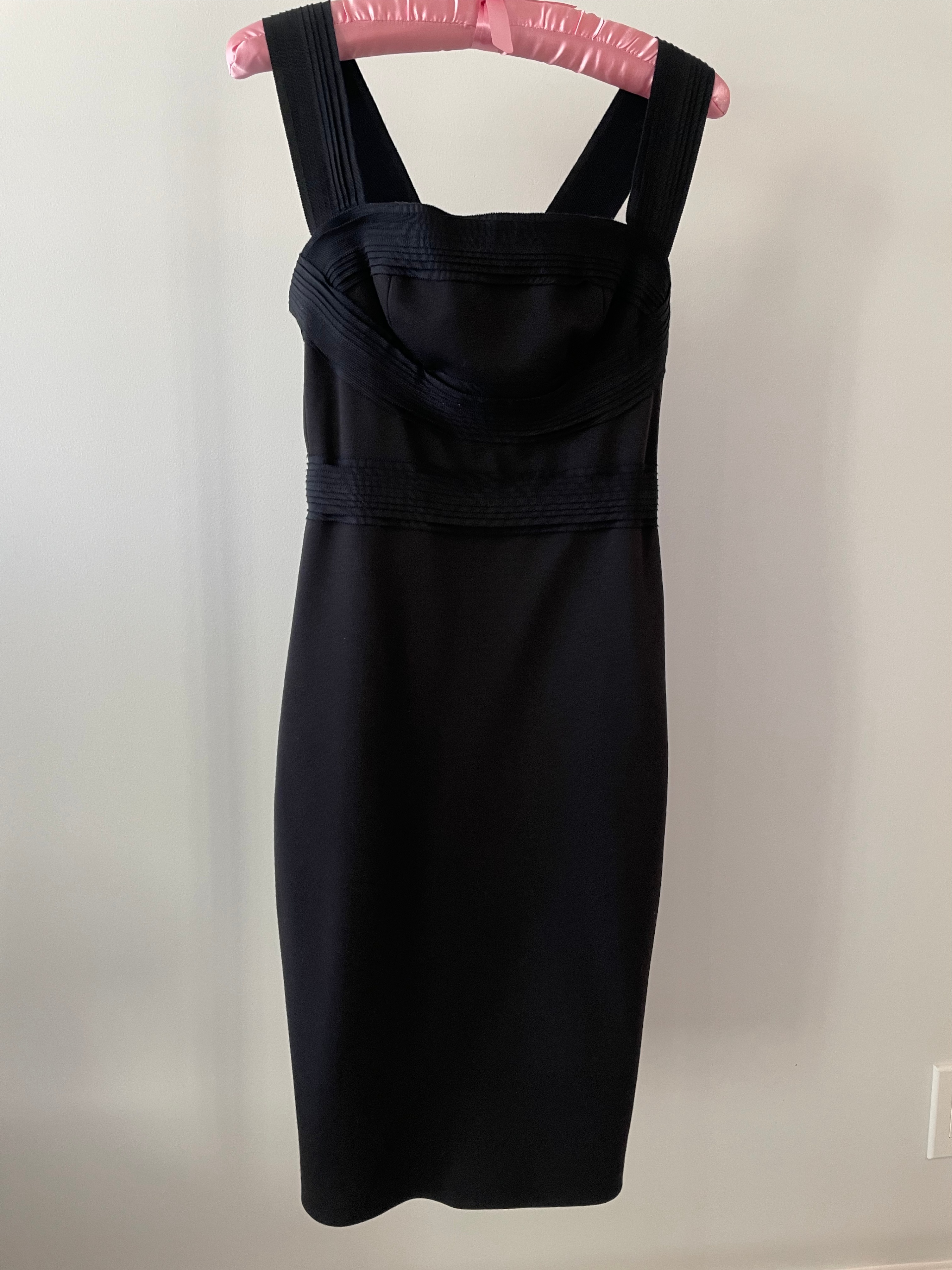 Robert Rodriguez Sculpted Ribbon Sheath Dress