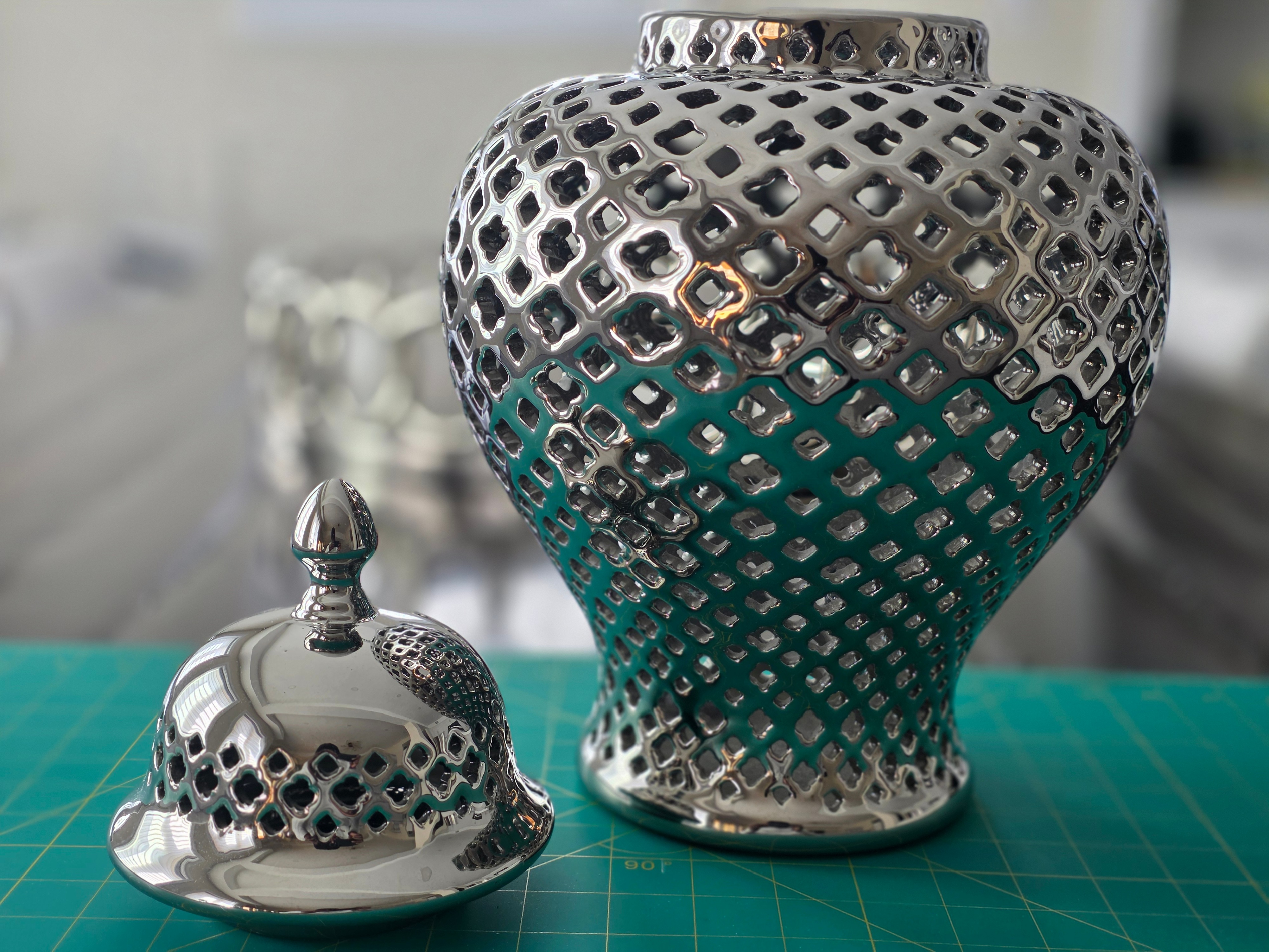 Luxury Decorative Silver Vase Duo - photo 3