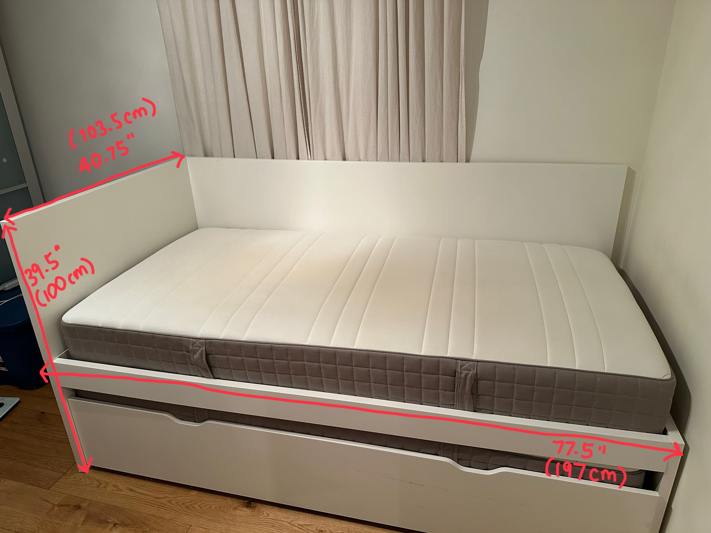 IKEA twin size trundle daybed - photo 2