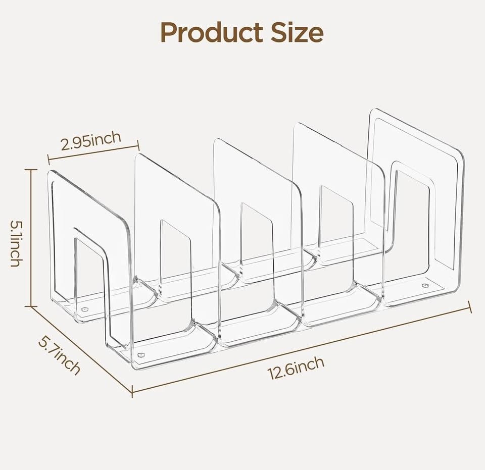 Acrylic Desktop Book Organizer- brand new in box - photo 2