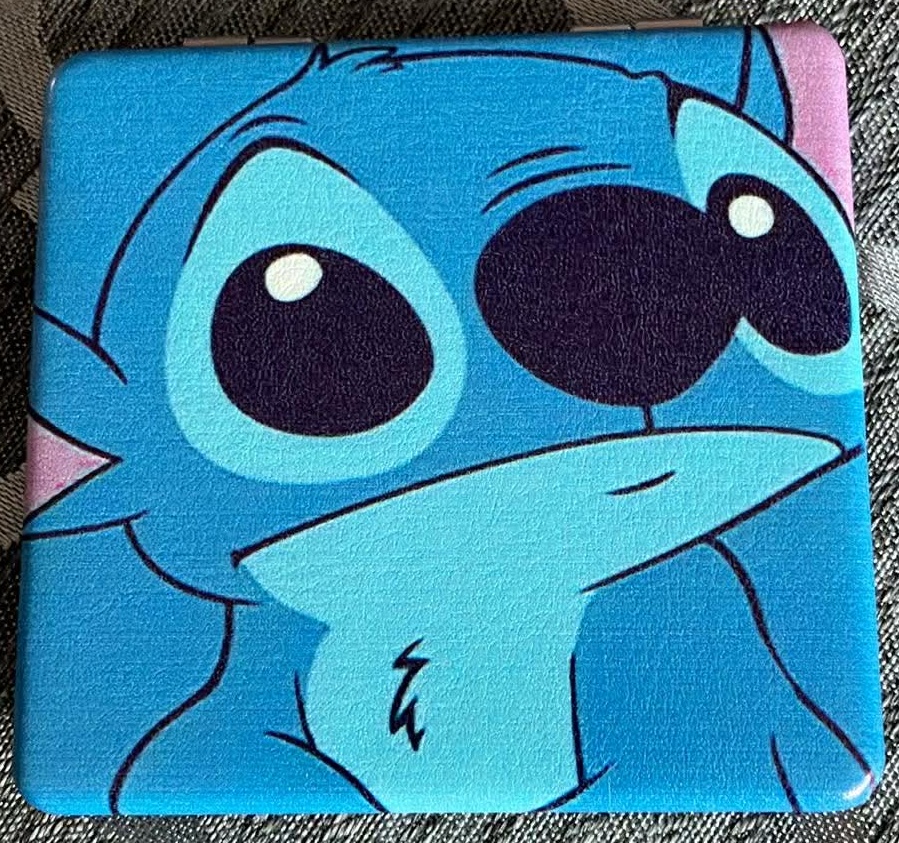 Disney Stitch Puppy Eyes Compact Pocket Makeup Mirror (New)