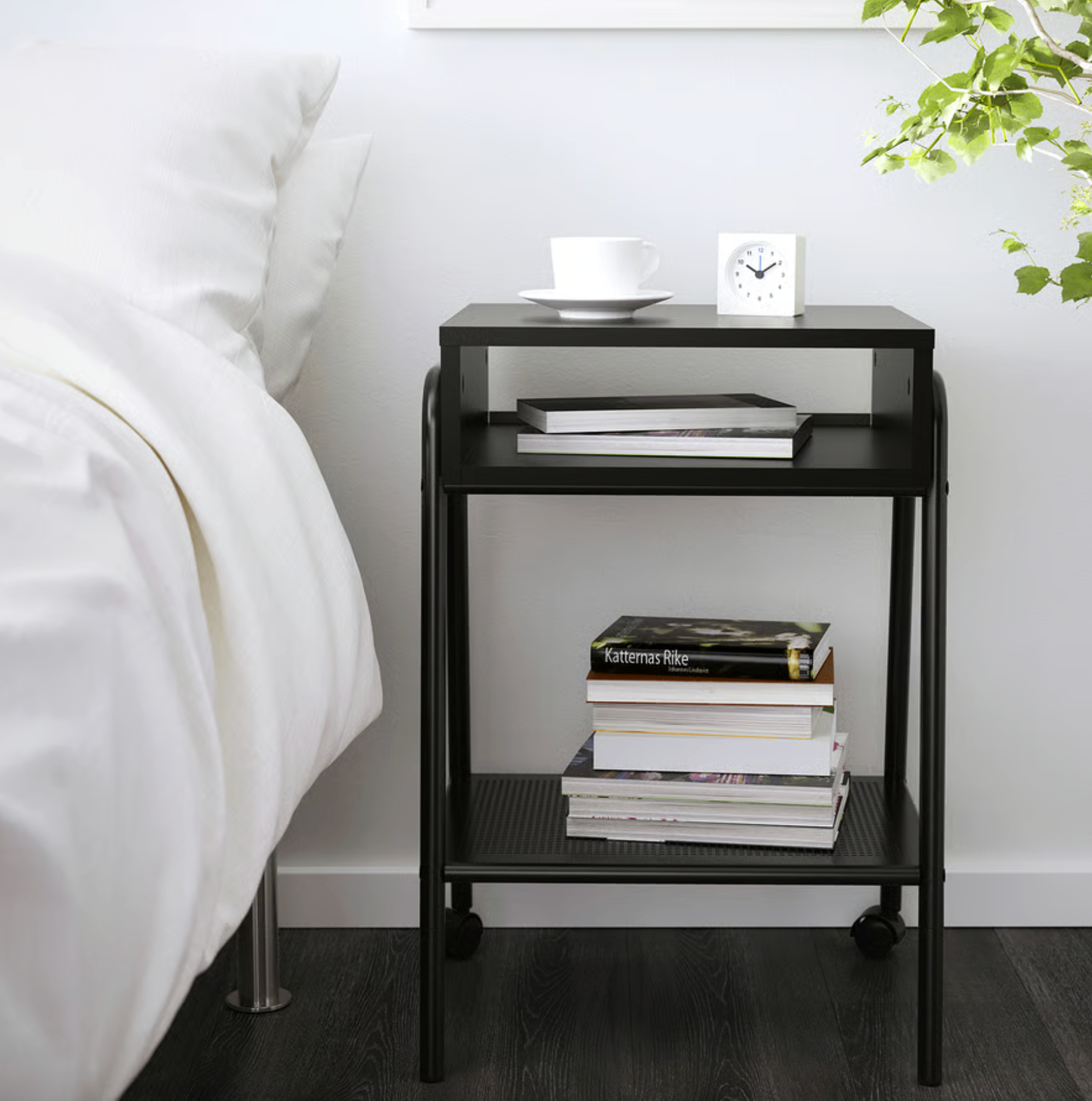 Side Table with Wheels, Ikea SETSKOG, Nightstand - photo 2