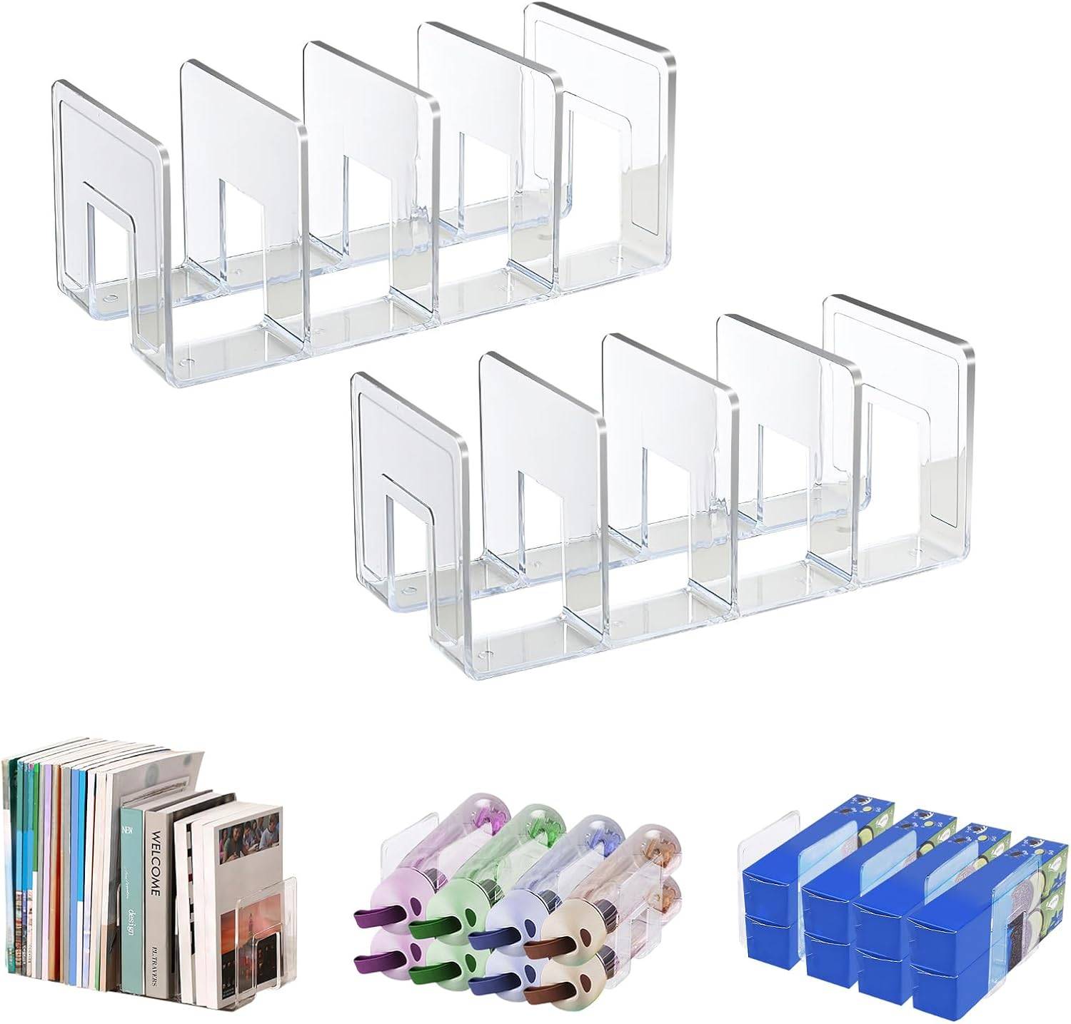 Clear Acrylic Purse/Book Dividers - Like New!