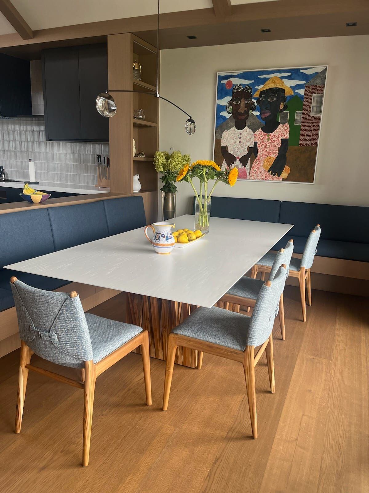 Sculptural Solid Wood Dining Table (Seats 8) – Must Sell - photo 2