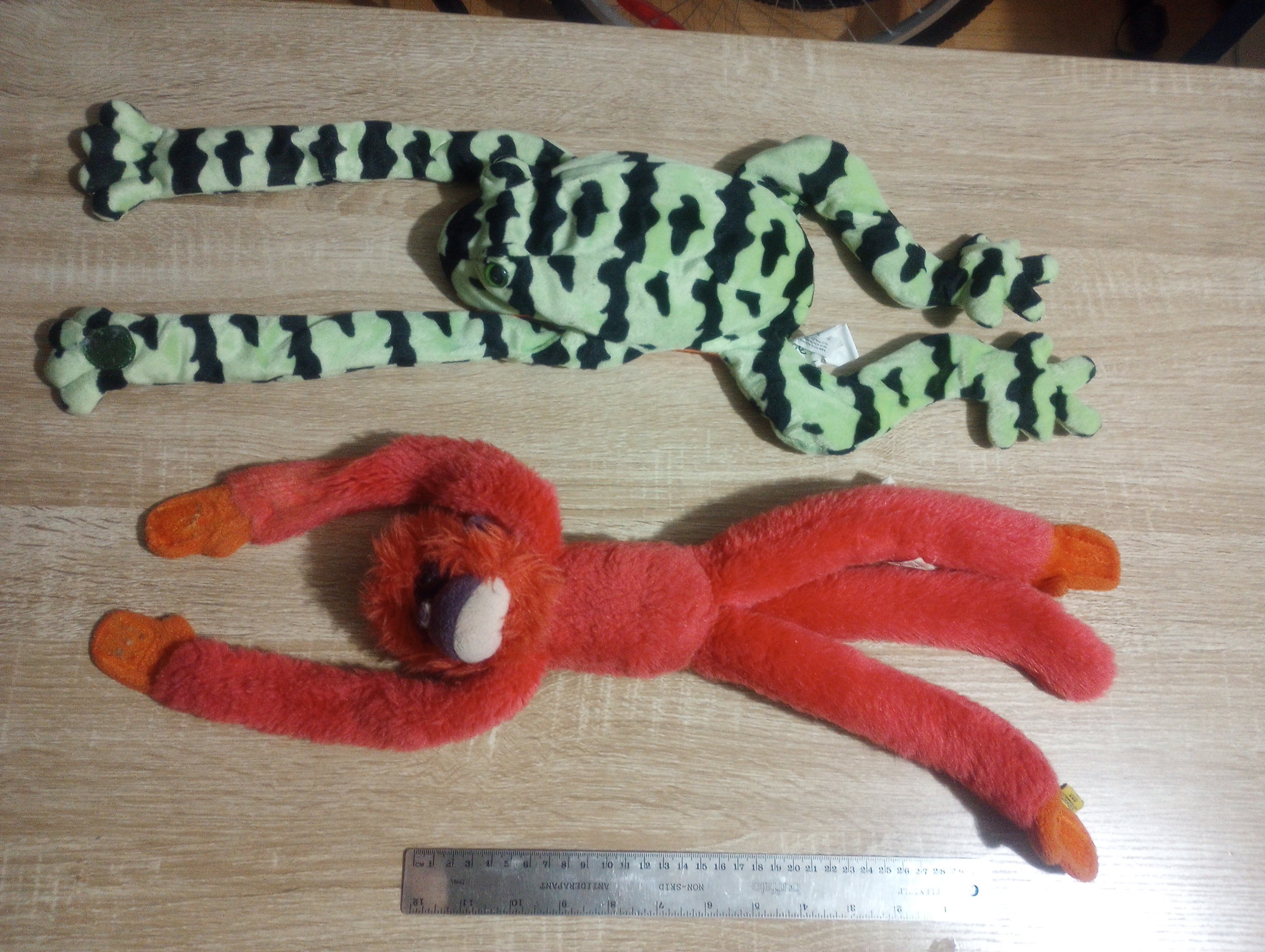 Hanging Monkey and Frog Stuffed Toy