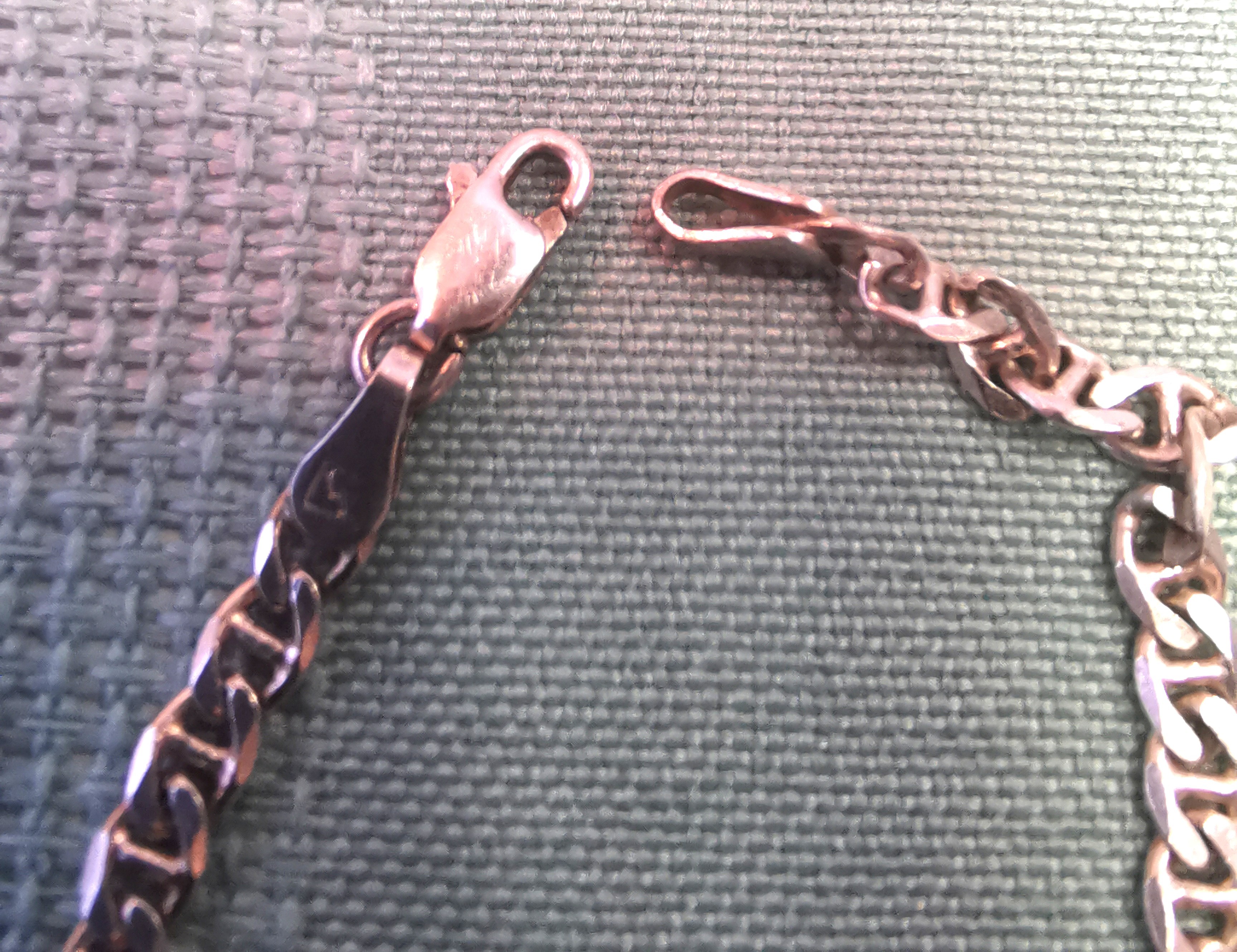 925 Sterling Silver Emma ID Bracelet Italy c1998 Mariner Link - photo 5