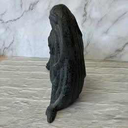 Vintage Indoor Outdoor Garden Ornament Ceramic Hand Made Lady - photo 4