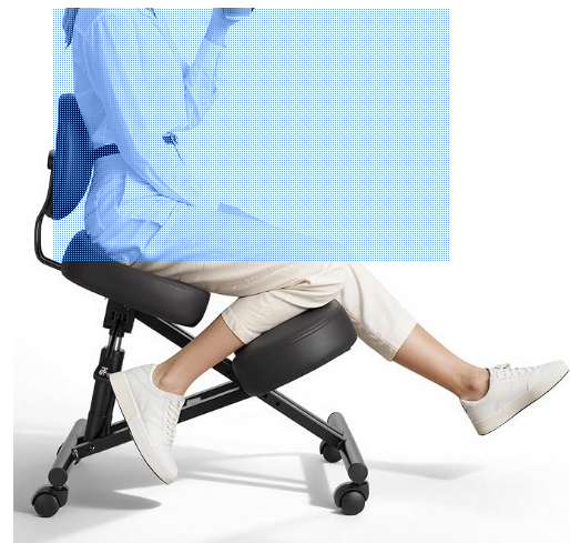 Adjustable Ergonomic Kneeling Chair, Black - photo 2