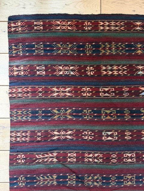 Central Asian Vintage Wool Handwoven Rug - photo 2