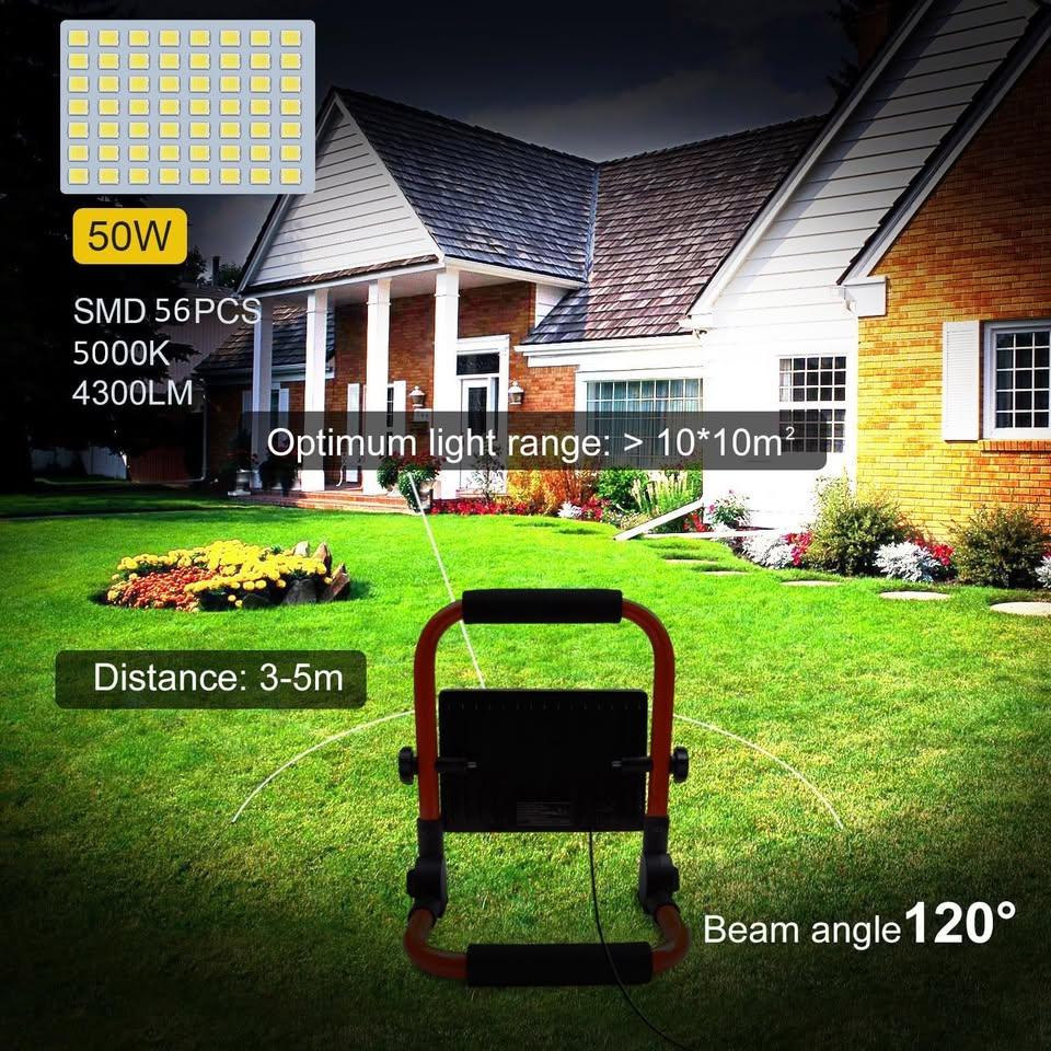 LTE 50W LED Work Light, 4300LM LED Flood Light 500W Equivalent - photo 2