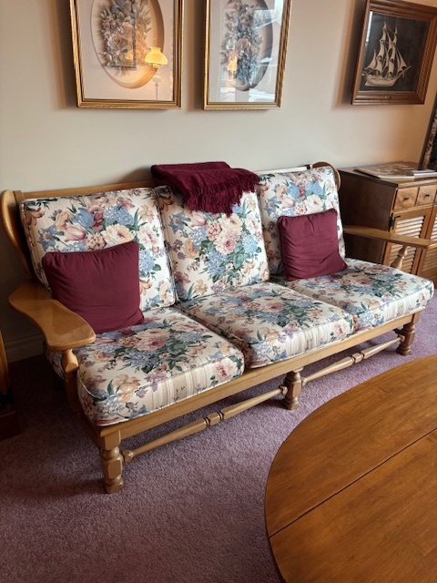 Ethan Allen Sofa + 2 Chairs- Solid Wood Country French Living Rm