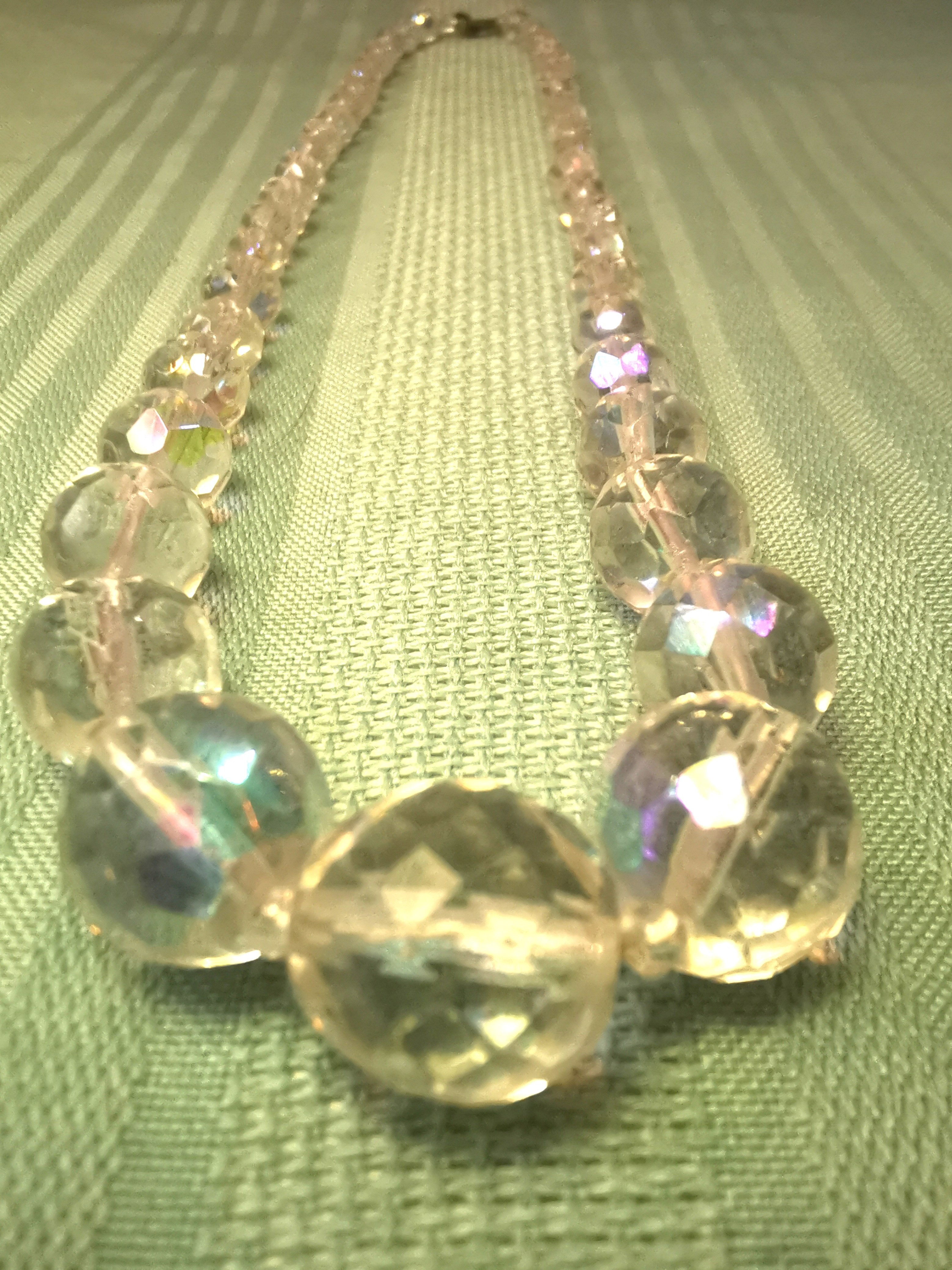 1950s Aurora Borealis Crystal Jewelry Austrian AB Glass Graduate - photo 2