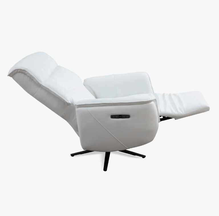 Wade Logan Genuine Leather Power Ergonomic Recliner - Assembled - photo 4