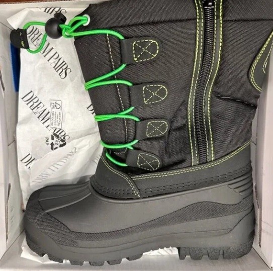 (SZ: 1 or 4 ) DREAM PAIRS Kids Winter Snow Boots for Boys Girls - photo 2