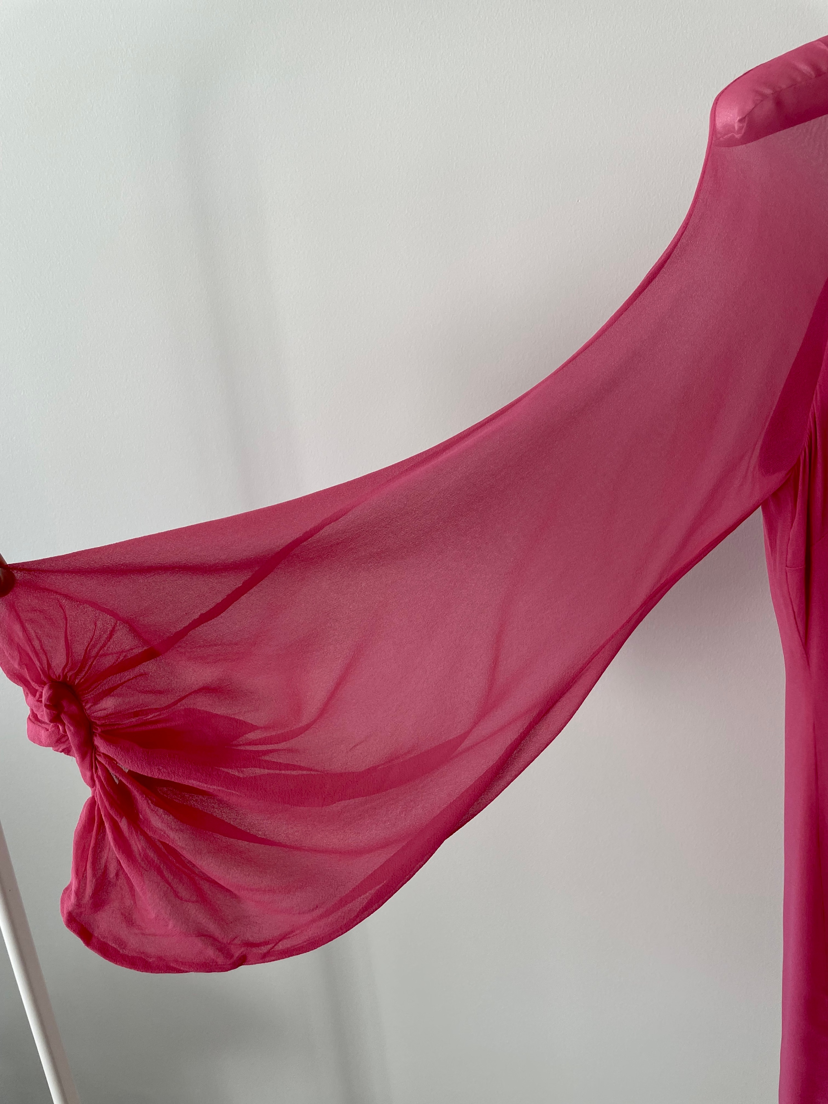 GUESS by Marciano Pink Silk Dress – Size Small - photo 2