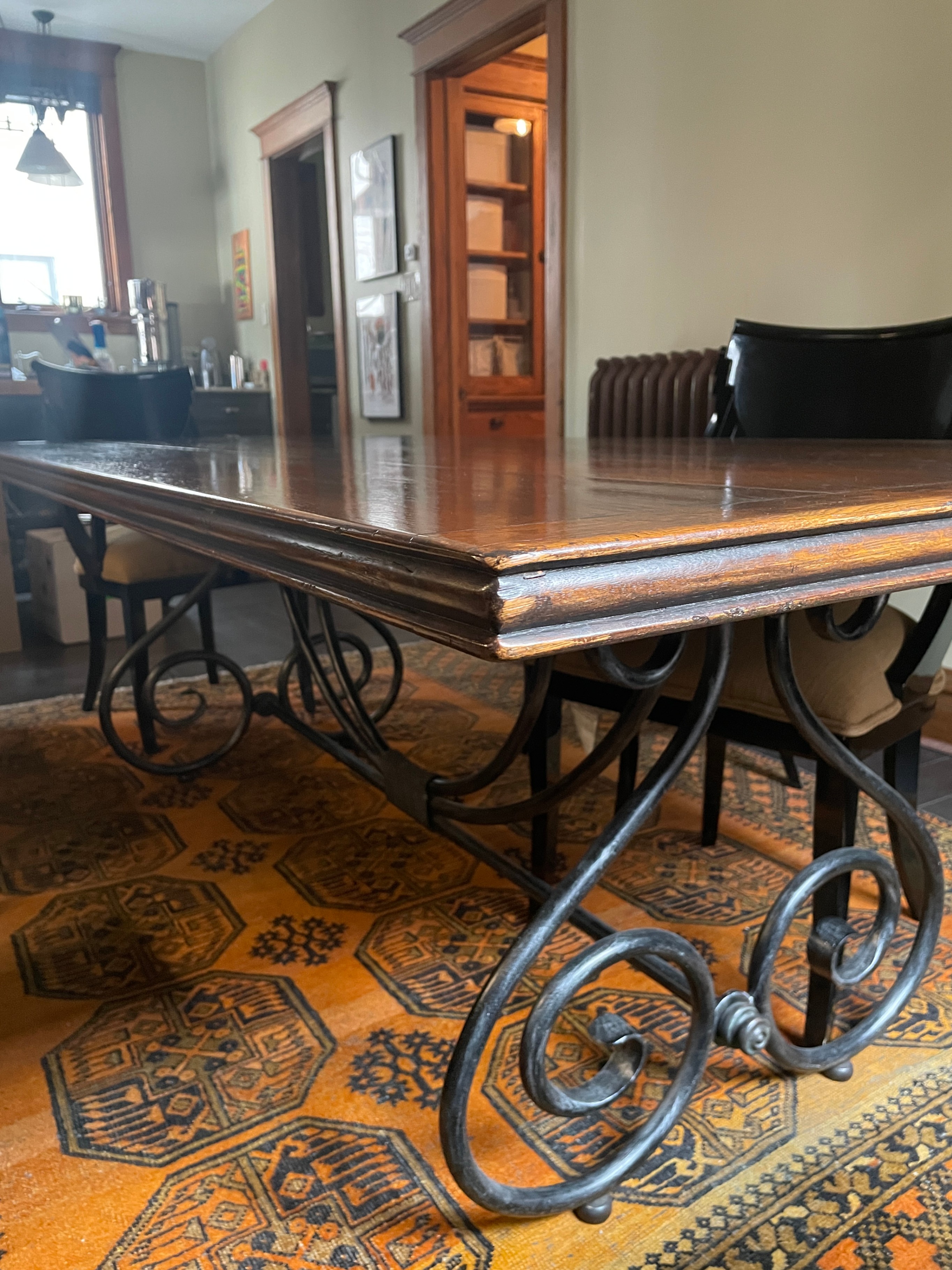 Theodore Alexander Solid Wood Dining Table - 86” x 42” - photo 4