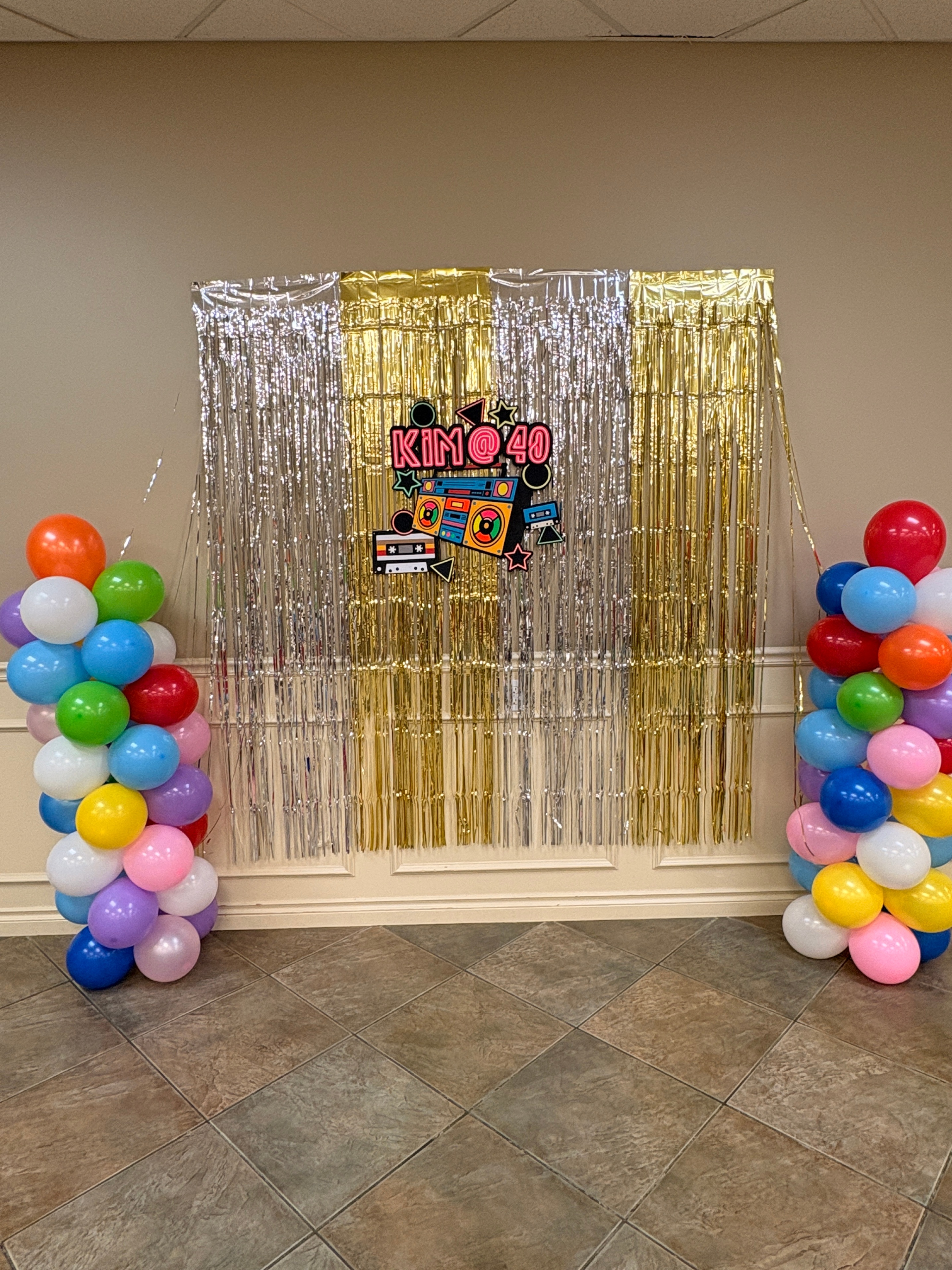 Retro 80s Theme Birthday Sign – Custom Name – Party Decor - photo 2