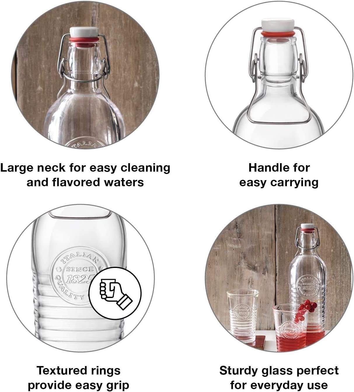 Bormioli Rocco Officina 1825 Swing‐Top Bottles (Set of 2) - photo 3