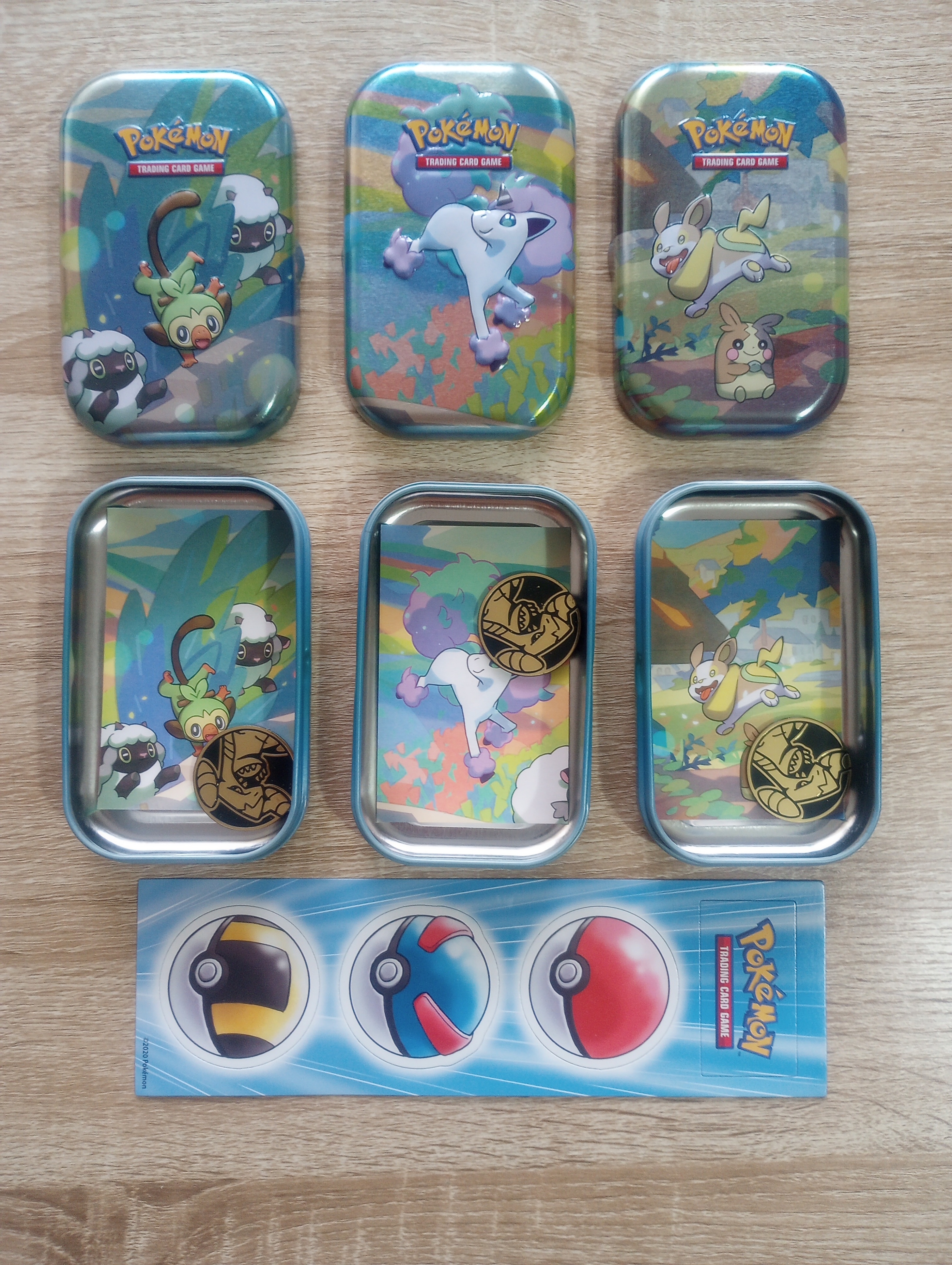 Pokemon Cards Galar Pals Mini Tins (EMPTY) and Magnets