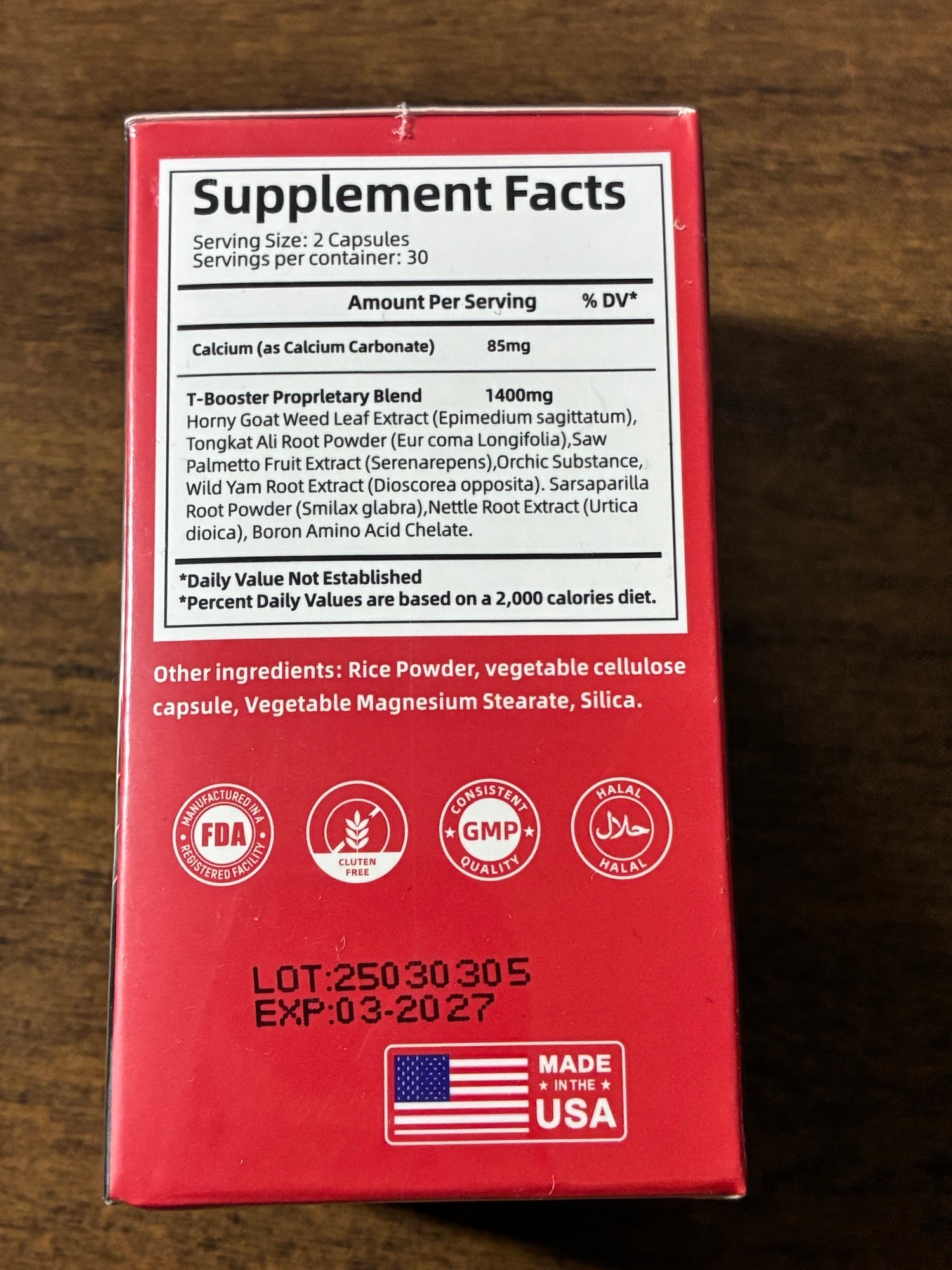 Testosterone Boost*, 60 Quick Release Capsules. Sealed - photo 2