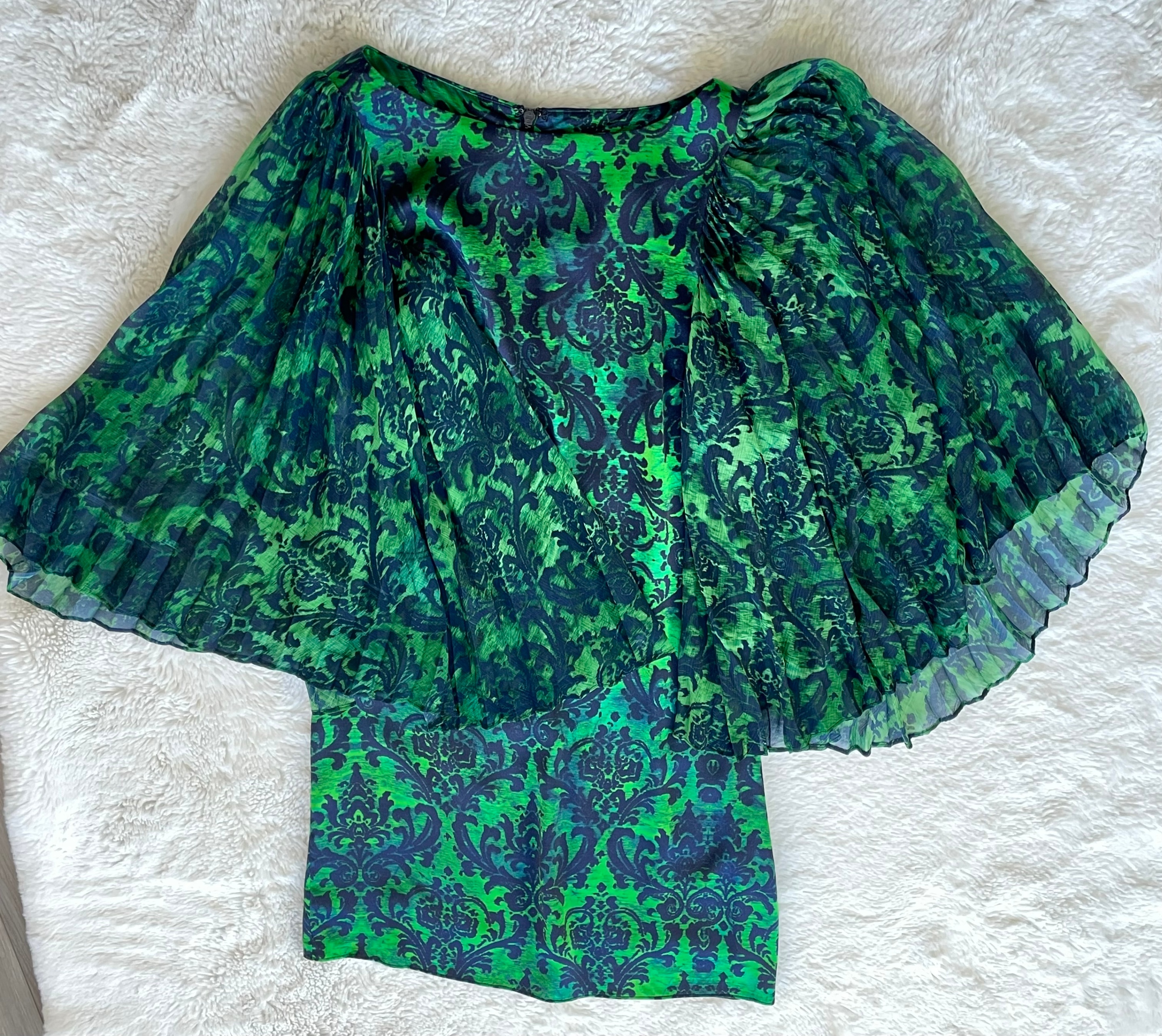 Alice Olivia Silk Statement Sleeve Dress – XS – Good Condition - photo 5