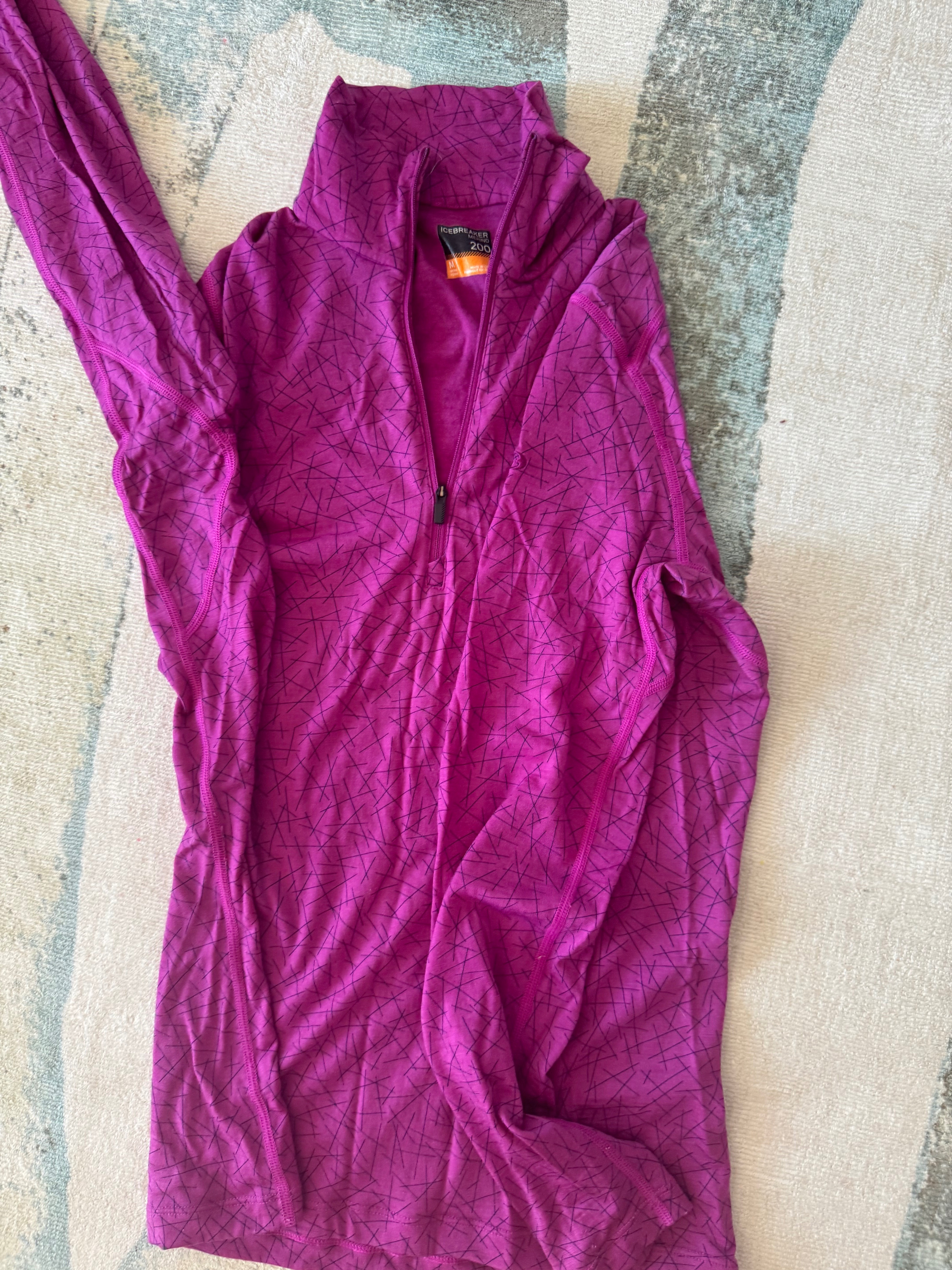 ICEBREAKER Merino 200 Oasis Half Zip Top M Like New - photo 5