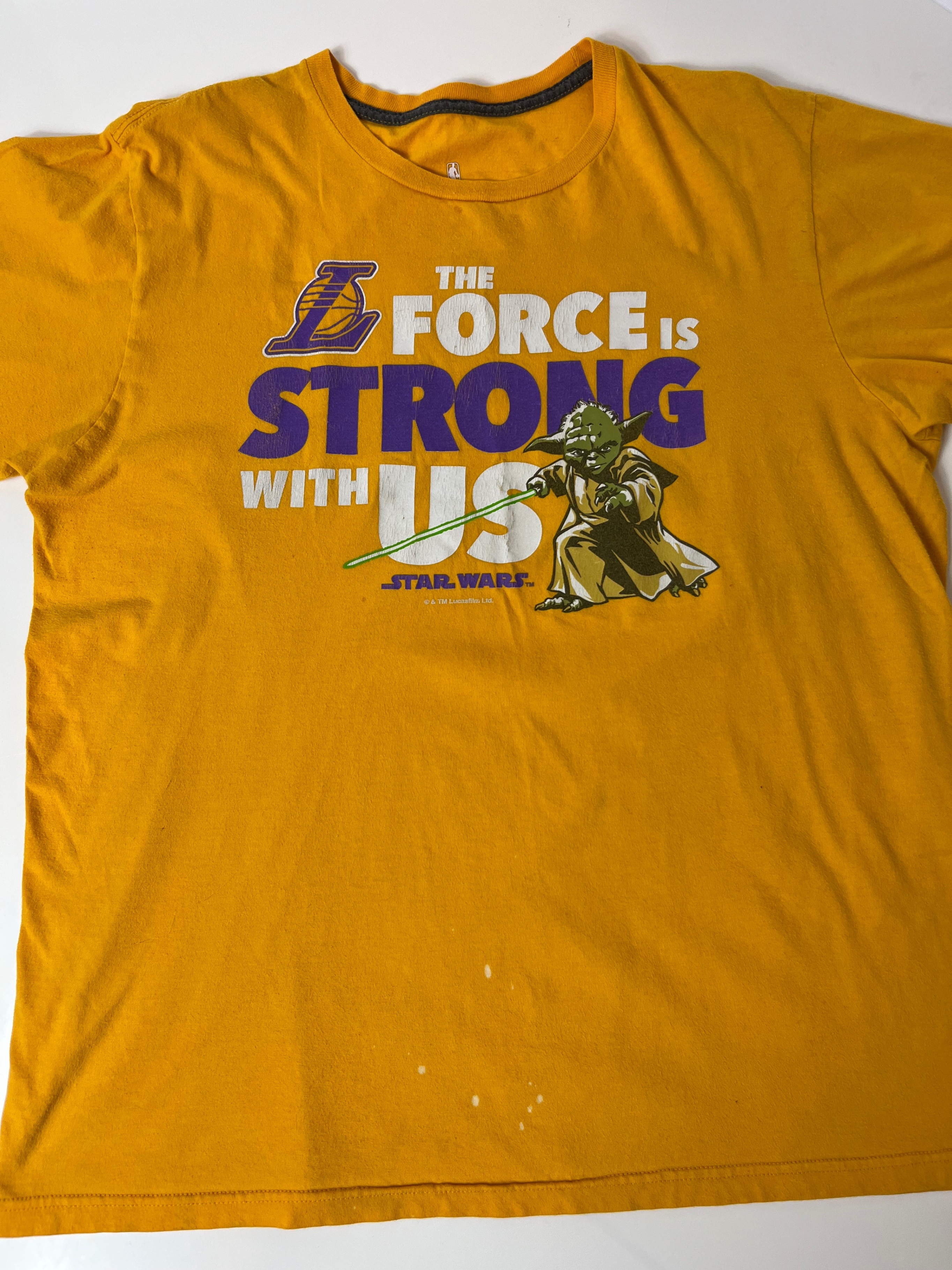 Fanatics NBA Lakers Star Wars Yoda Tee - L