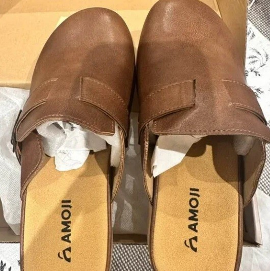 AMOJI Women Mule Clogs Slip On Lady Sandals FZ711(37) - photo 2