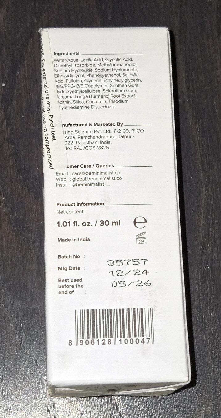 Minimalist 10% AHA BHA Exfoliant Serum - photo 3