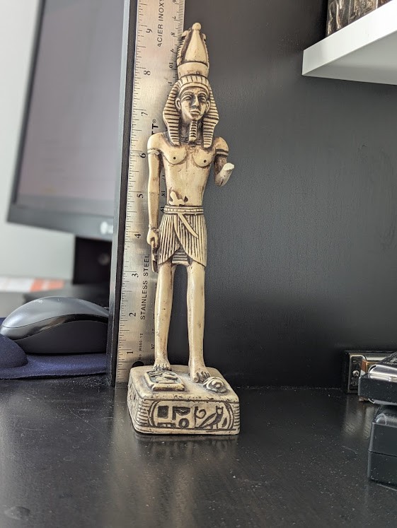 Ancient Egyptian statue of ushabty King Tutankhamun