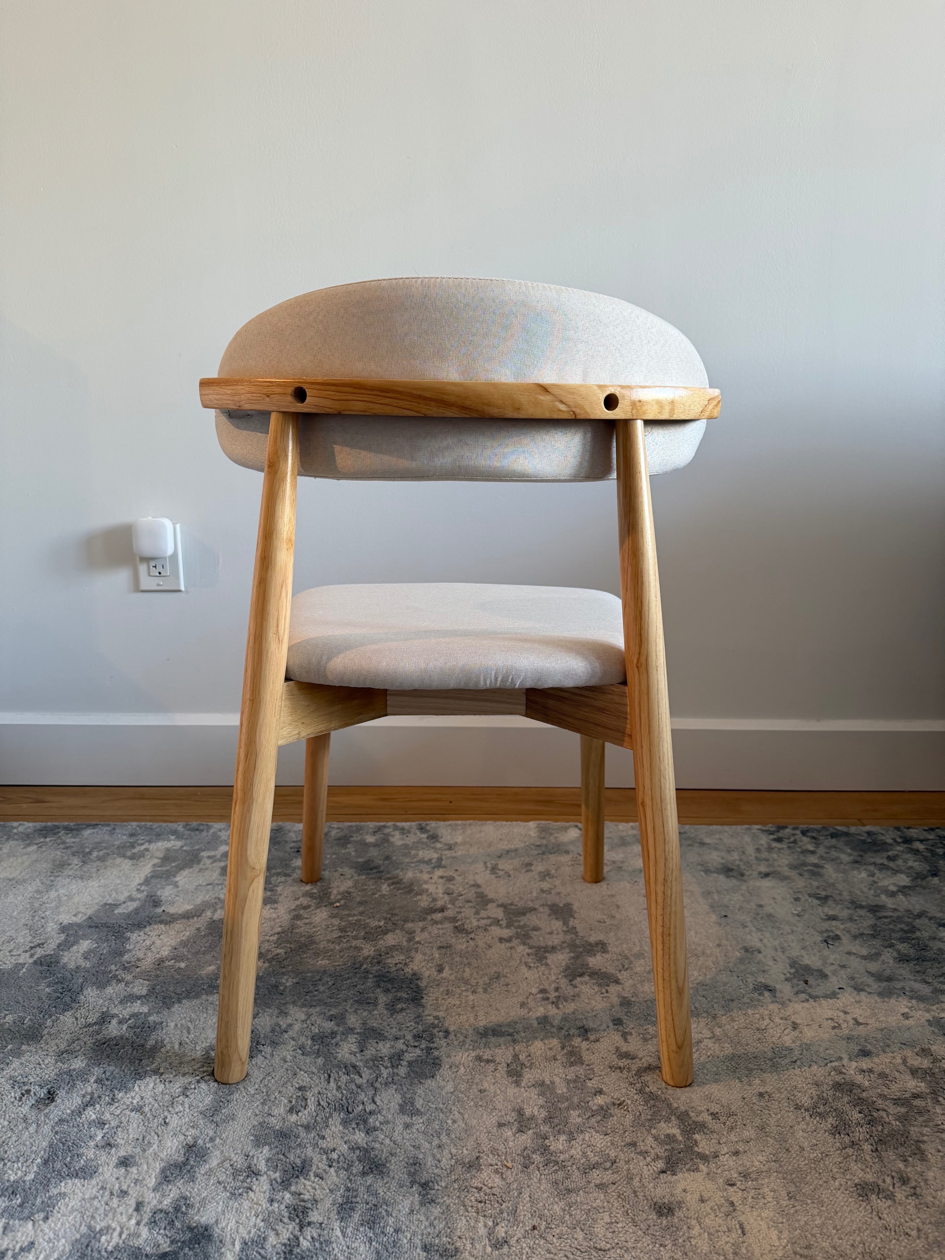 Mid-Century Wooden Dining Chairs (Set of 2)