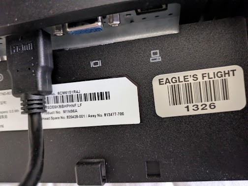 HP EliteDisplayE222 21.5" used Monitor with cables - photo 2