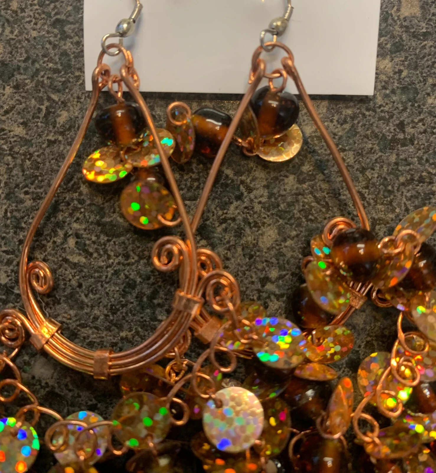 23 Pairs of New Beaded Dangle Hook Earrings