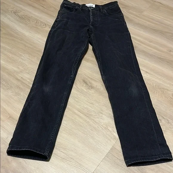Duer Straight High Rise Black Jeans Womens 25x29 - photo 2