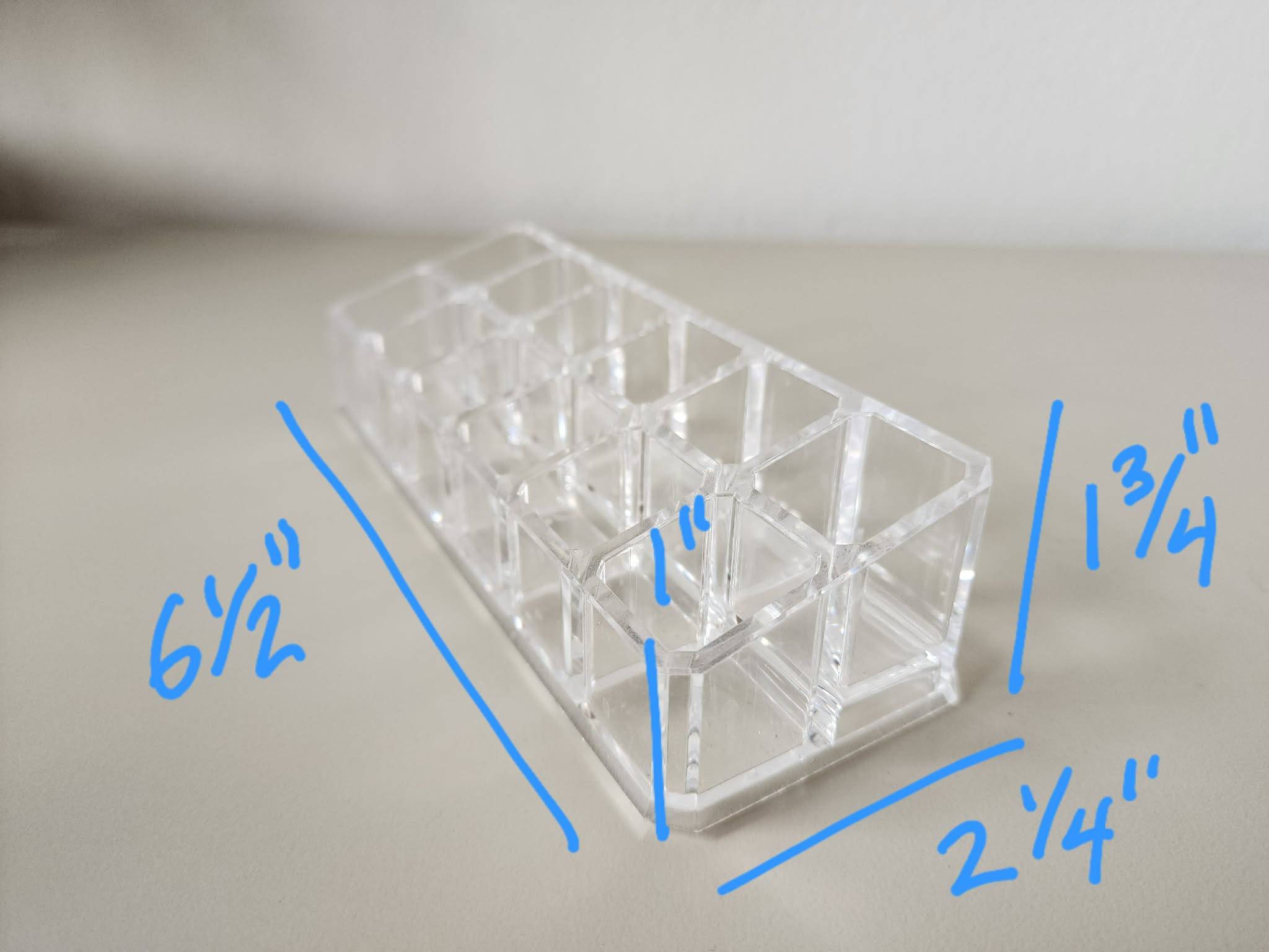 6 Assorted Clear Plastic Organizers & Containers - photo 4