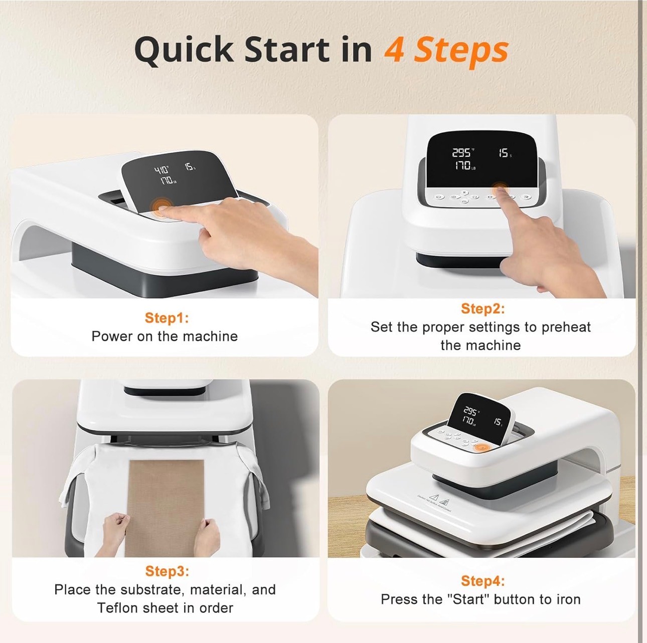 NEW: Digital Auto Heat Press 2 Adjustable pressure/height 15x15 - photo 3