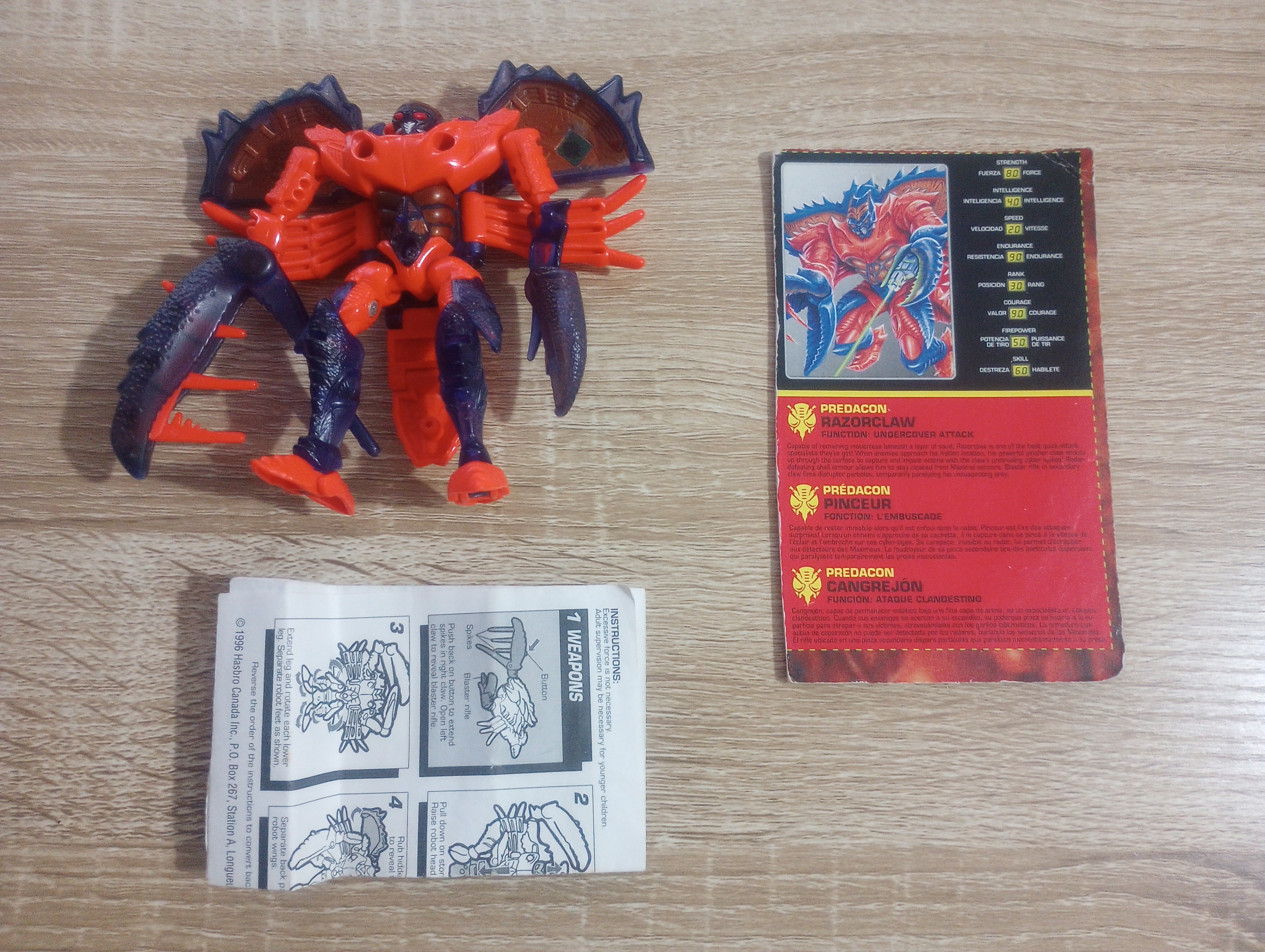 Razorclaw - Transformers Beast Wars / Beasties Action Figure