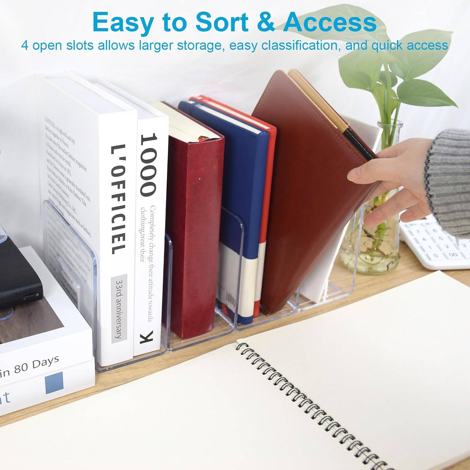 Clear Acrylic Purse/Book Dividers - Like New! - photo 3