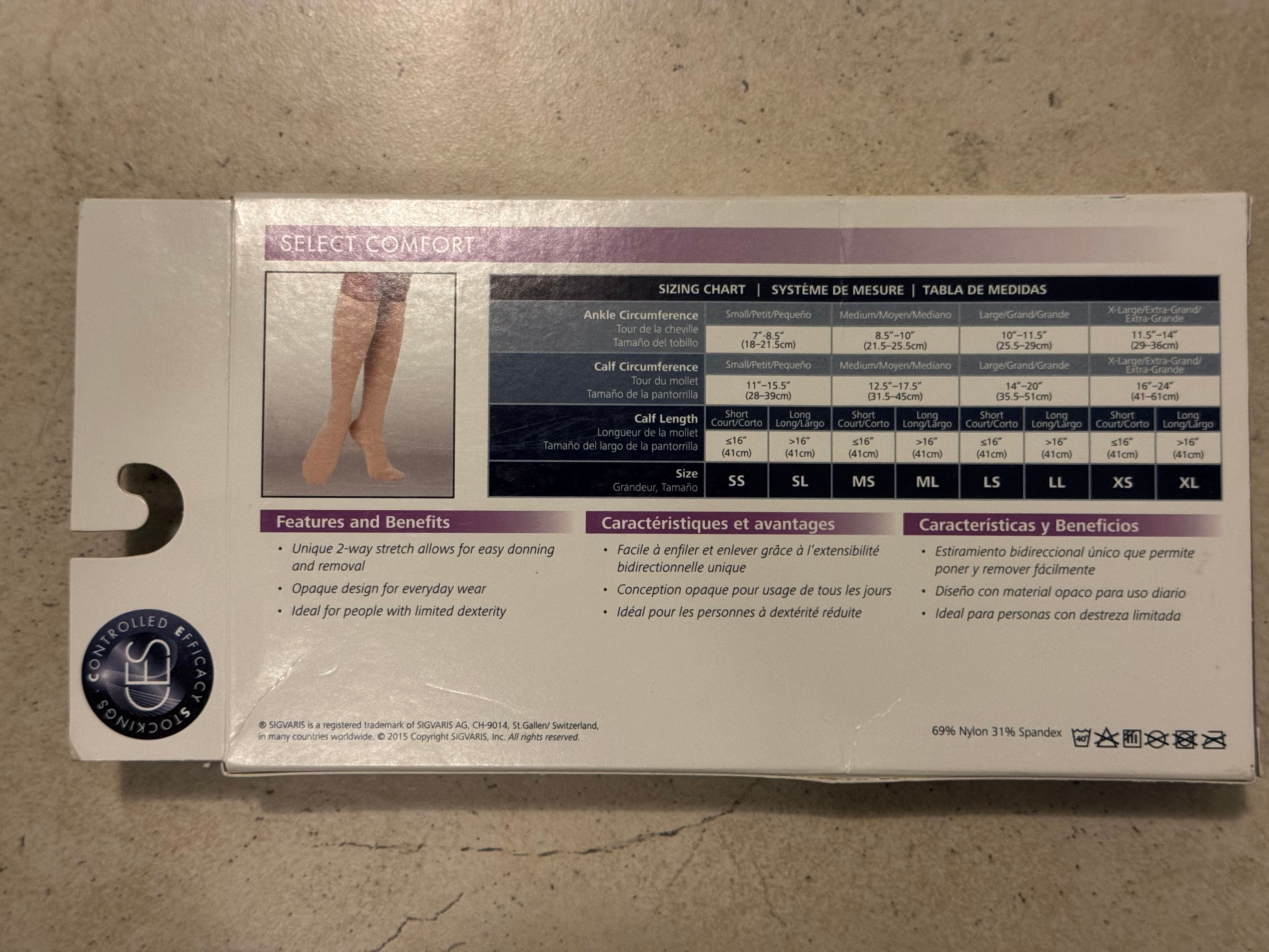 Sigvaris Medical Graduated Compression Socks XS - photo 2