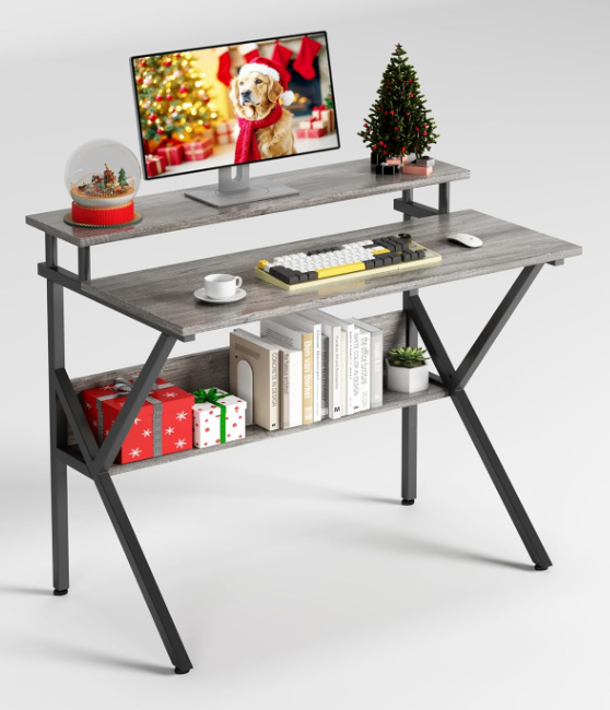 Small Computer Desk w/ Monitor Shelf - photo 2