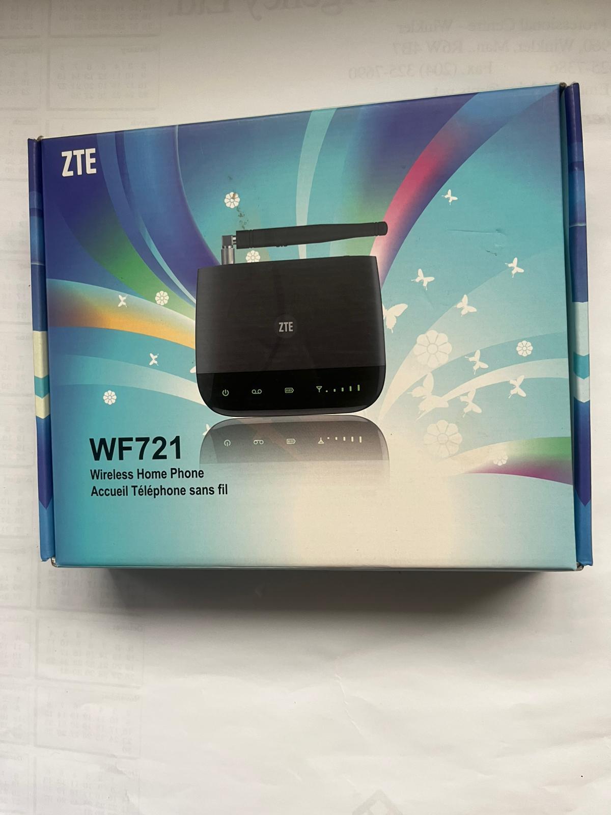 ZTE  Wireless Home Phone Base WF721 Router -