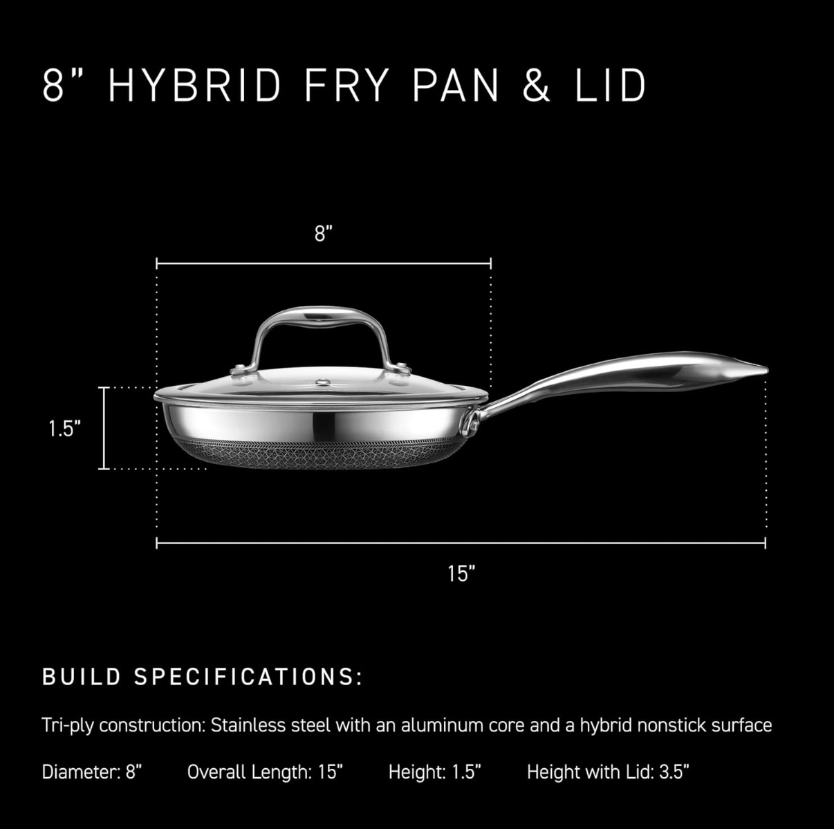 4 items, Brand new - 2 pans, HexClad Hybrid Nonstick Frying pan - photo 4